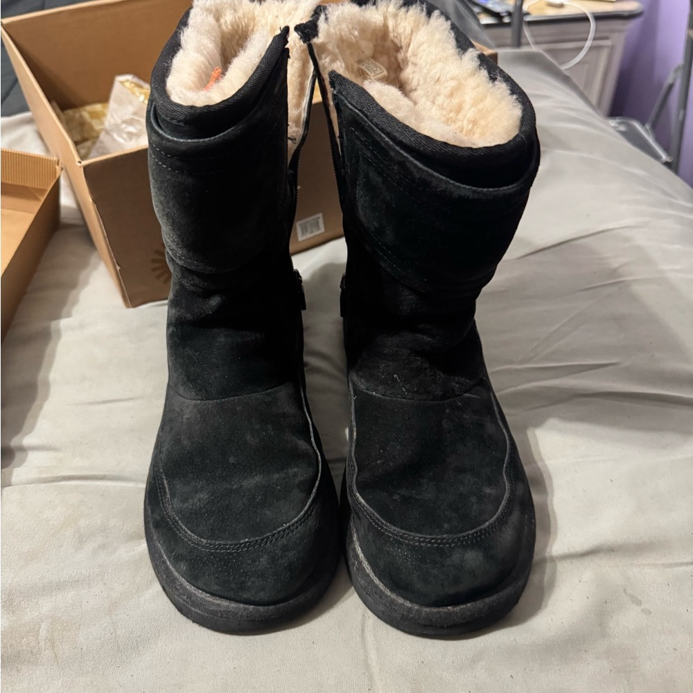 UGG Black Winter Boots with Plush Lining